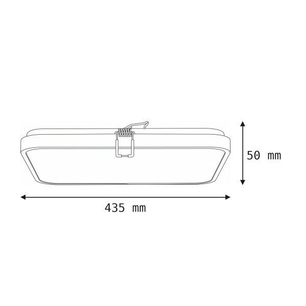 LED Deckenleuchte Weiß Aluminium 32 W warmweiß blendarm