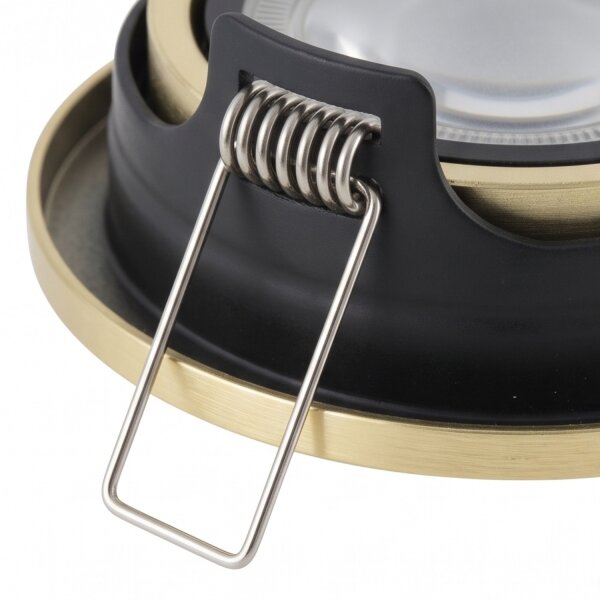 Luminaire encastré rond aluminium verre GU10 IP44 L:8,5 cm
