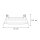 Luminaire encastré rond aluminium verre GU10 IP44 L:8,5 cm