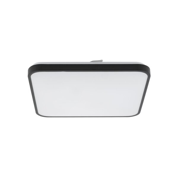 LED Deckenlampe Aluminium 32 W 3000 K Schwarz blendarm