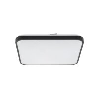 LED Deckenlampe Aluminium 32 W 3000 K Schwarz blendarm