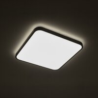 LED Deckenlampe Aluminium 32 W 3000 K Schwarz blendarm