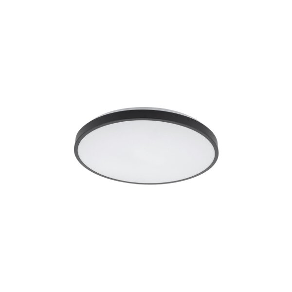 Runde LED Deckenlampe blendarm Ø38,5 cm 3000 K Schwarz