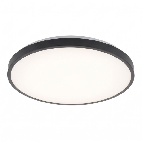 Plafonnier LED rond à faible éblouissement Ø38,5 cm 3000 K noir