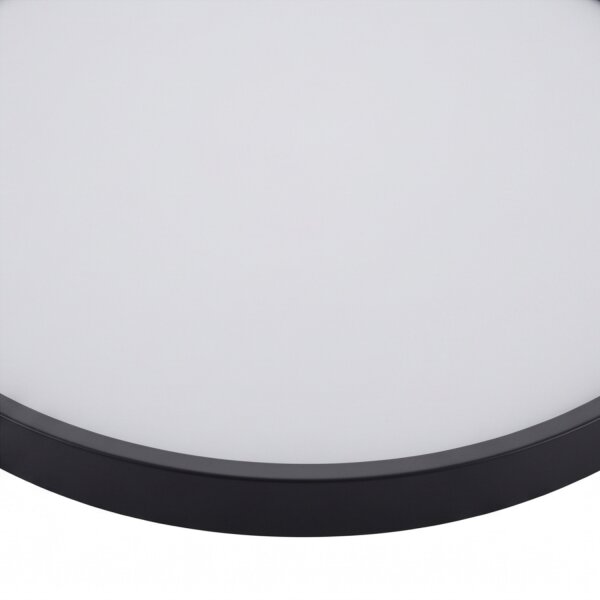 Plafonnier LED rond à faible éblouissement Ø38,5 cm 3000 K noir