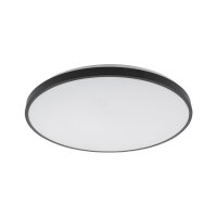 Schwarze LED Deckenlampe blendarm &Oslash;49 cm 32 W 2100 lm