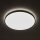 Schwarze LED Deckenlampe blendarm Ø49 cm 32 W 2100 lm