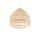 Runde Hängelampe Rattan Naturholz E27 Ø43 cm wohnlich