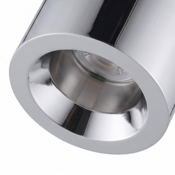 Deckenstrahler Aluminium Aufputz IP44 GU10 in Chrom