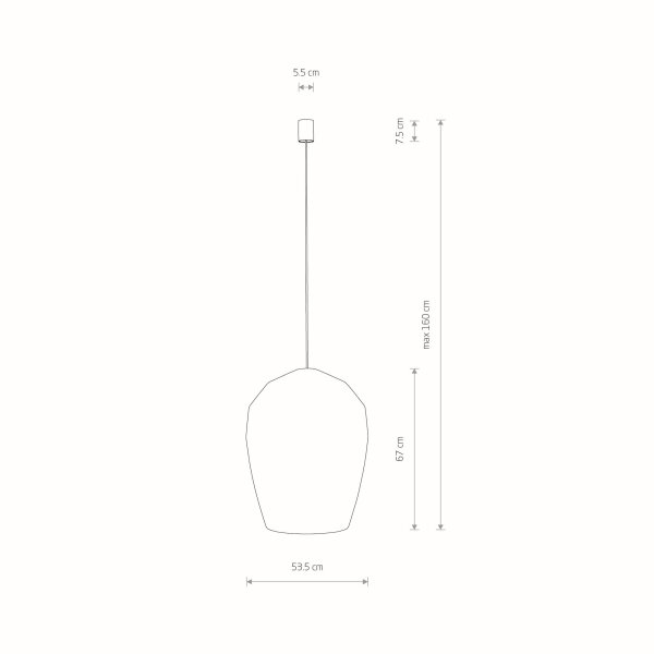 Pendelleuchte E27 Bambus Naturholz Ø53,5 cm verstellbar