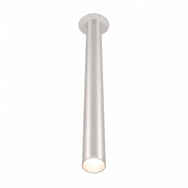 Großer Einbaustrahler Metall rund H:75 cm G9 in Weiß