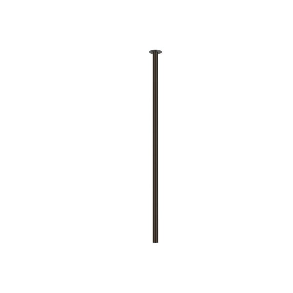 Runde Einbaulampe Metall H:90 cm G9 bis 10 W in Schwarz