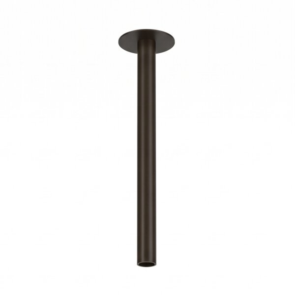 Runde Einbaulampe Metall H:90 cm G9 bis 10 W in Schwarz