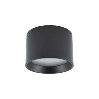 Deckenspot Schwarz Aluminium GX53 IP54 B:10 cm Aufputz