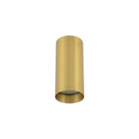 Deckenstrahler Stahl GU10 in Messing Ø5,5 cm Zylinder