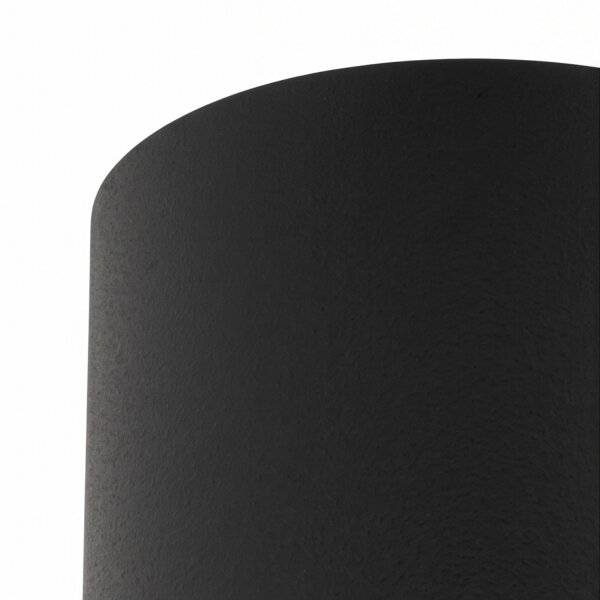 Deckenspot Stahl Schwarz Gold GU10 5,5 cm rund Zylinder
