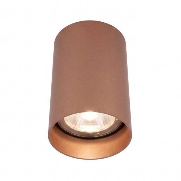 Deckenstrahler Stahl GU10 in Kupfer Ø5,5 cm elegant