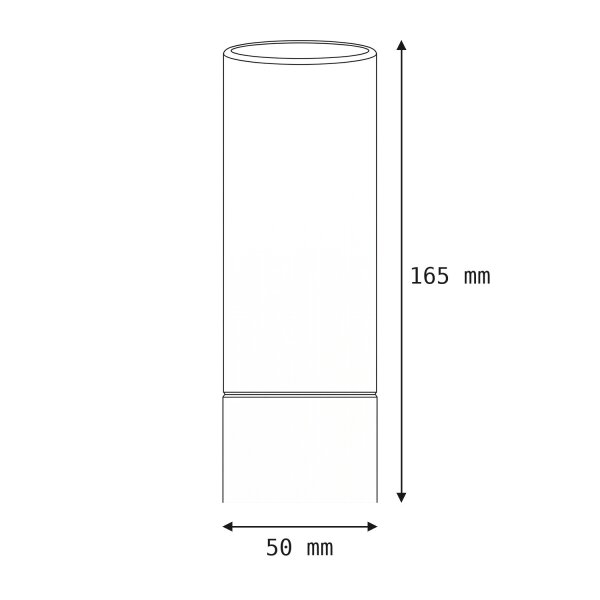 Schwarze Wandlampe blendarm Glas Metall G9 IP44 B:5 cm