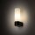 Schwarze Wandlampe blendarm Glas Metall G9 IP44 B:5 cm