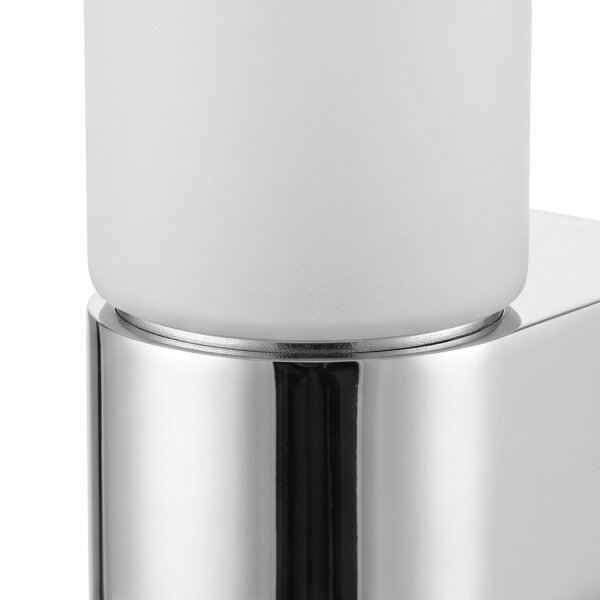 Wandleuchte Glas Aluminium G9 IP44 H:16,5 cm in Chrom
