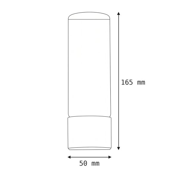 Wandleuchte Glas Aluminium G9 IP44 H:16,5 cm in Chrom