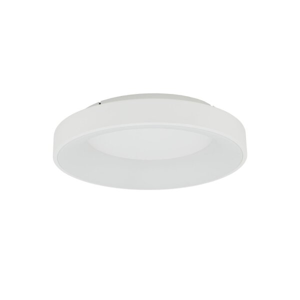 LED Deckenlampe blendarm Weiß Metall Ø48 cm 4300 lm