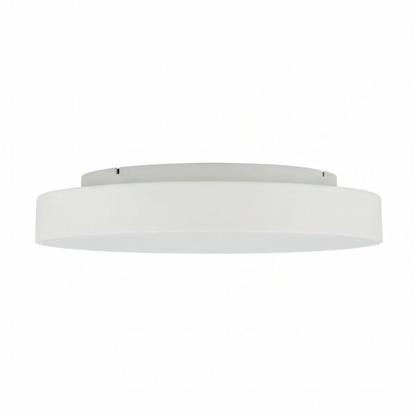 LED Deckenlampe blendarm Weiß Metall Ø48 cm 4300 lm