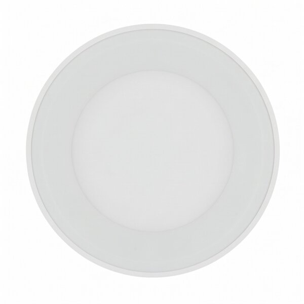 LED Deckenlampe blendarm Weiß Metall Ø48 cm 4300 lm