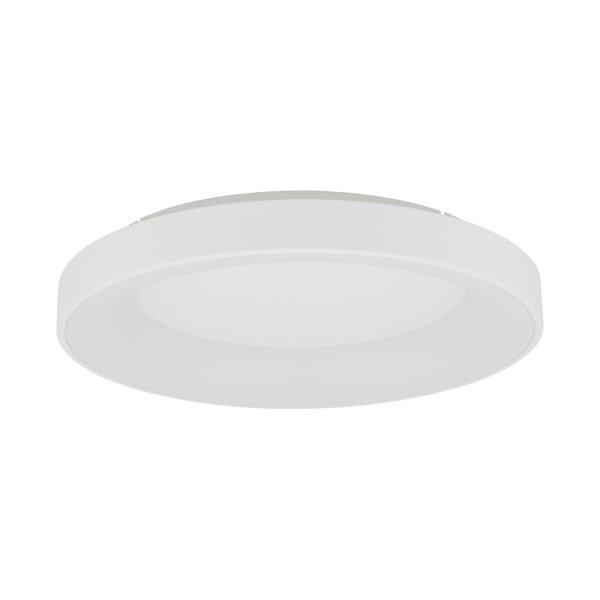 LED Deckenlampe Weiß Metall Ø60 cm rund 3000 K warmweiß