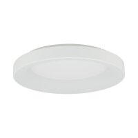 LED Deckenlampe Wei&szlig; Metall &Oslash;60 cm rund 3000 K warmwei&szlig;