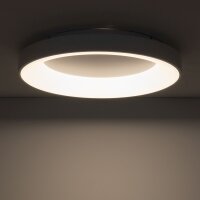 LED Deckenlampe Weiß Metall Ø60 cm rund 3000...