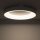 LED Deckenlampe Weiß Metall Ø60 cm rund 3000 K warmweiß
