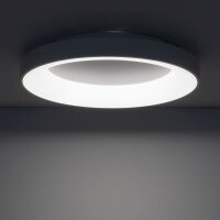 LED Deckenlampe blendarm Weiß Metall Ø60 cm...