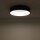 Blendarme LED Deckenlampe Schwarz Metall Ø38 cm 3000 K