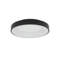 LED Deckenlampe Metall Ø48 cm Schwarz blendarm...