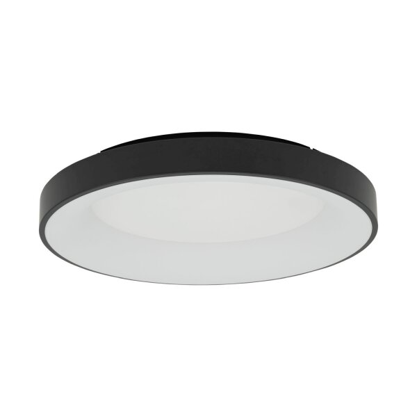 LED Deckenleuchte Metall 60 W Schwarz blendarm wohnlich