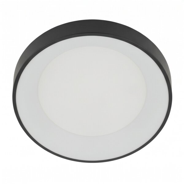 LED Deckenleuchte Metall 60 W Schwarz blendarm wohnlich