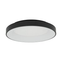 LED Deckenleuchte Metall 60 W Schwarz blendarm wohnlich