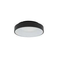 Runde LED Deckenlampe Schwarz &Oslash;38 cm wohnlich...