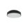 Runde LED Deckenlampe Schwarz Ø38 cm wohnlich blendarm