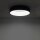 Runde LED Deckenlampe Schwarz Ø38 cm wohnlich blendarm