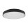 Runde LED Deckenlampe Schwarz 4000 K wohnlich blendarm