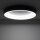 Runde LED Deckenlampe Schwarz 4000 K wohnlich blendarm