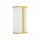 LED Wandlampe Metall Glas in Messing IP44 T:11,5 cm