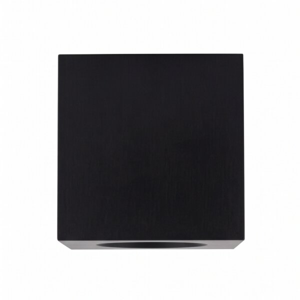 Kleiner Deckenspot Aluminium Glas IP44 B:8,5 cm Schwarz