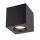 Kleiner Deckenspot Aluminium Glas IP44 B:8,5 cm Schwarz