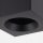 Kleiner Deckenspot Aluminium Glas IP44 B:8,5 cm Schwarz