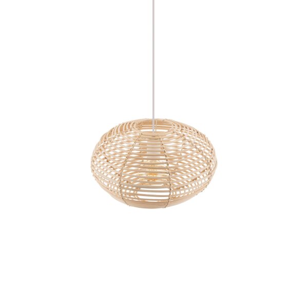 Gemütliche Pendelleuchte Rattan E27 Ø40 cm dekorativ
