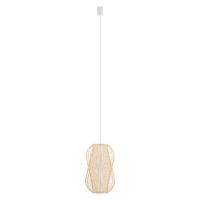 Dekorative H&auml;ngelampe Bambus E27 &Oslash;26 cm in Naturholz