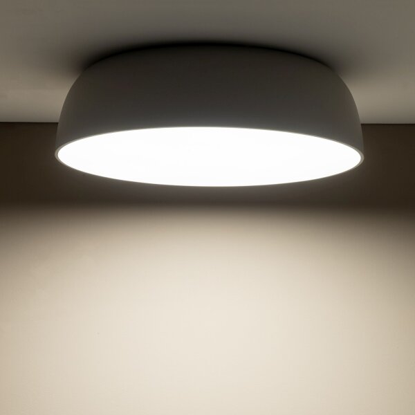 Blendarme Deckenlampe Metall E27 Ø58 cm Grau wohnlich